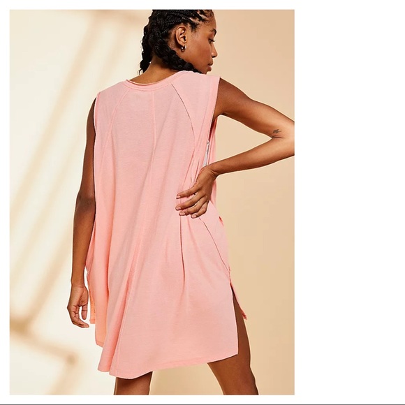 FREE PEOPLE BOHO MNI SUN DRESS SLEEVELESS SUMMER KNIT TUNIC A2C - Picture 13 of 16